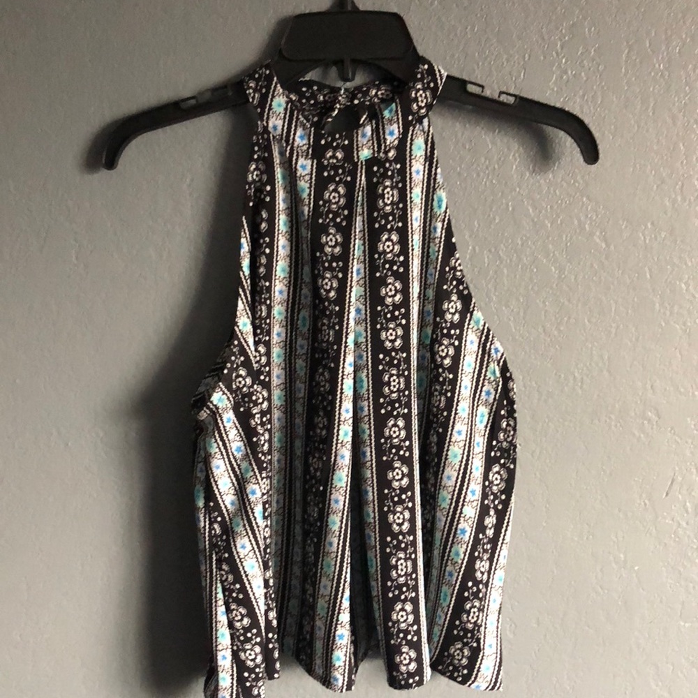 Floral halter top